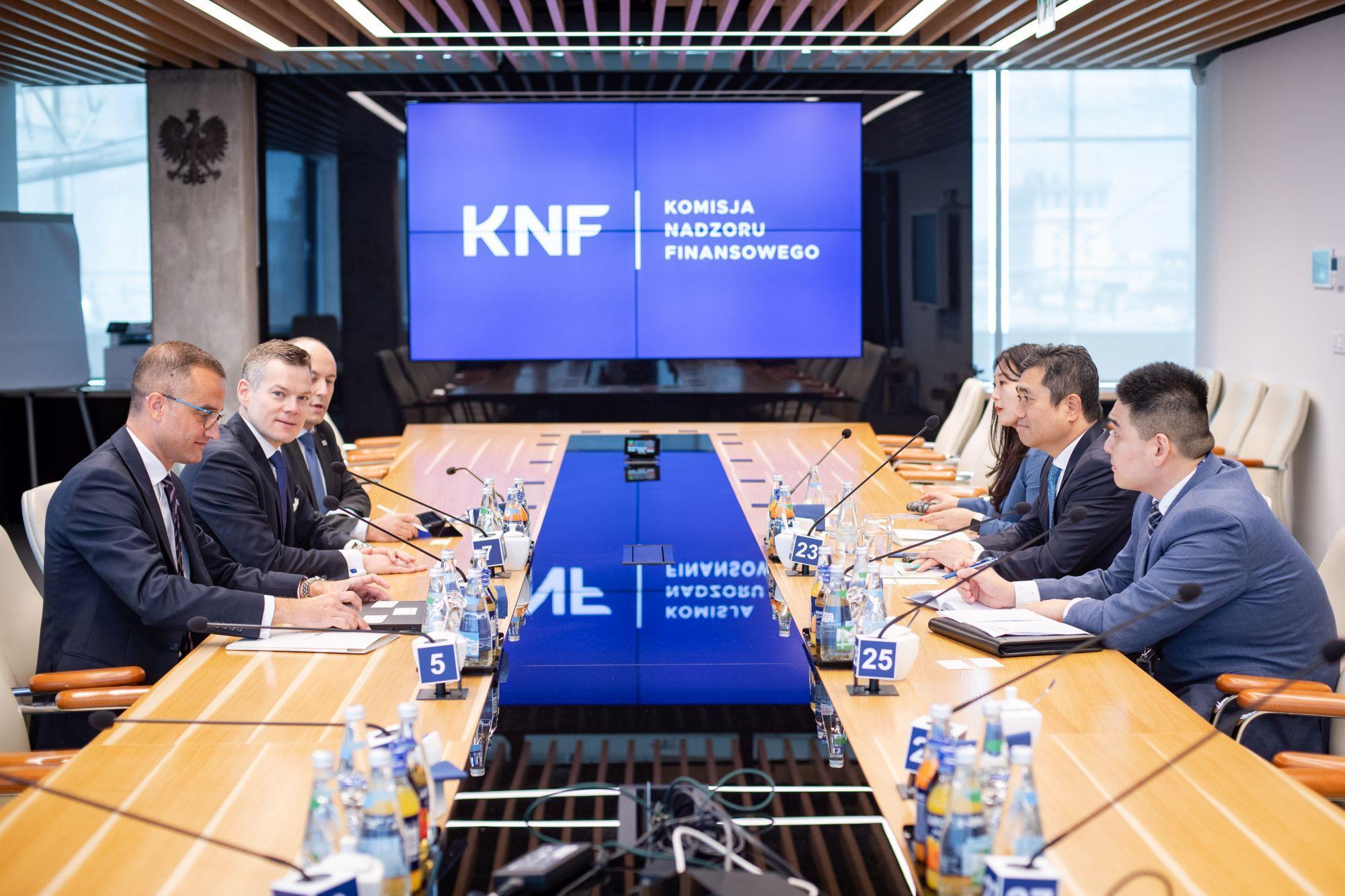A meeting between Chair of the KNF Ambassador of the Republic of Korea in Poland