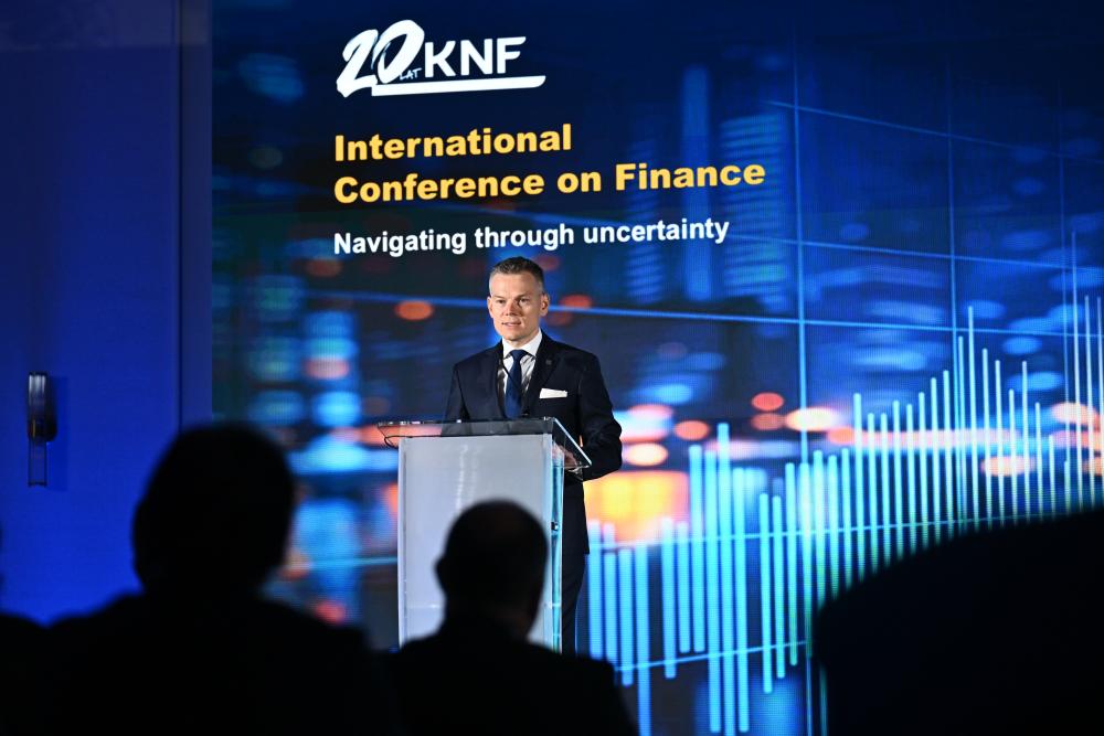 Jacek Jastrzębski podczas International Conference on Finance