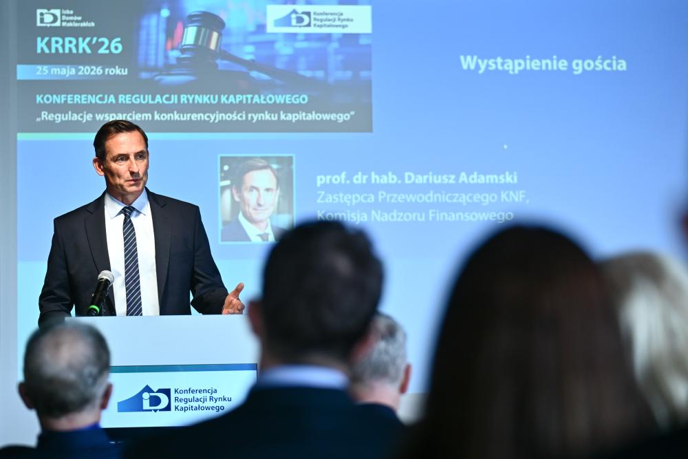 Dariusz Adamski wystąpił podczas Konferencji Regulacji Rynku Kapitałowego IDM_1