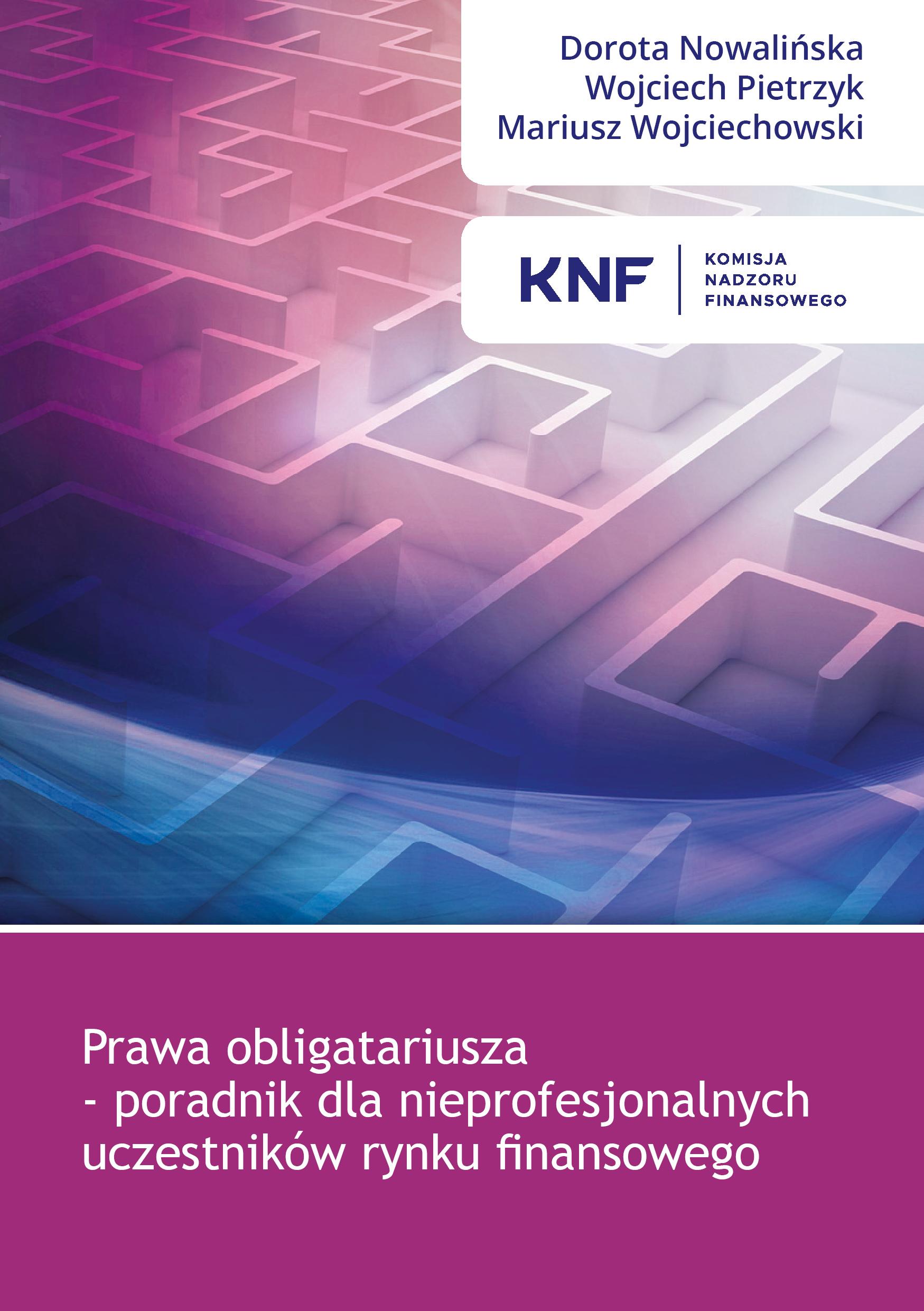 Okładka - Prawa obligatariusza - poradnik dla nieprofesjonalnych uczestników rynku finansowego