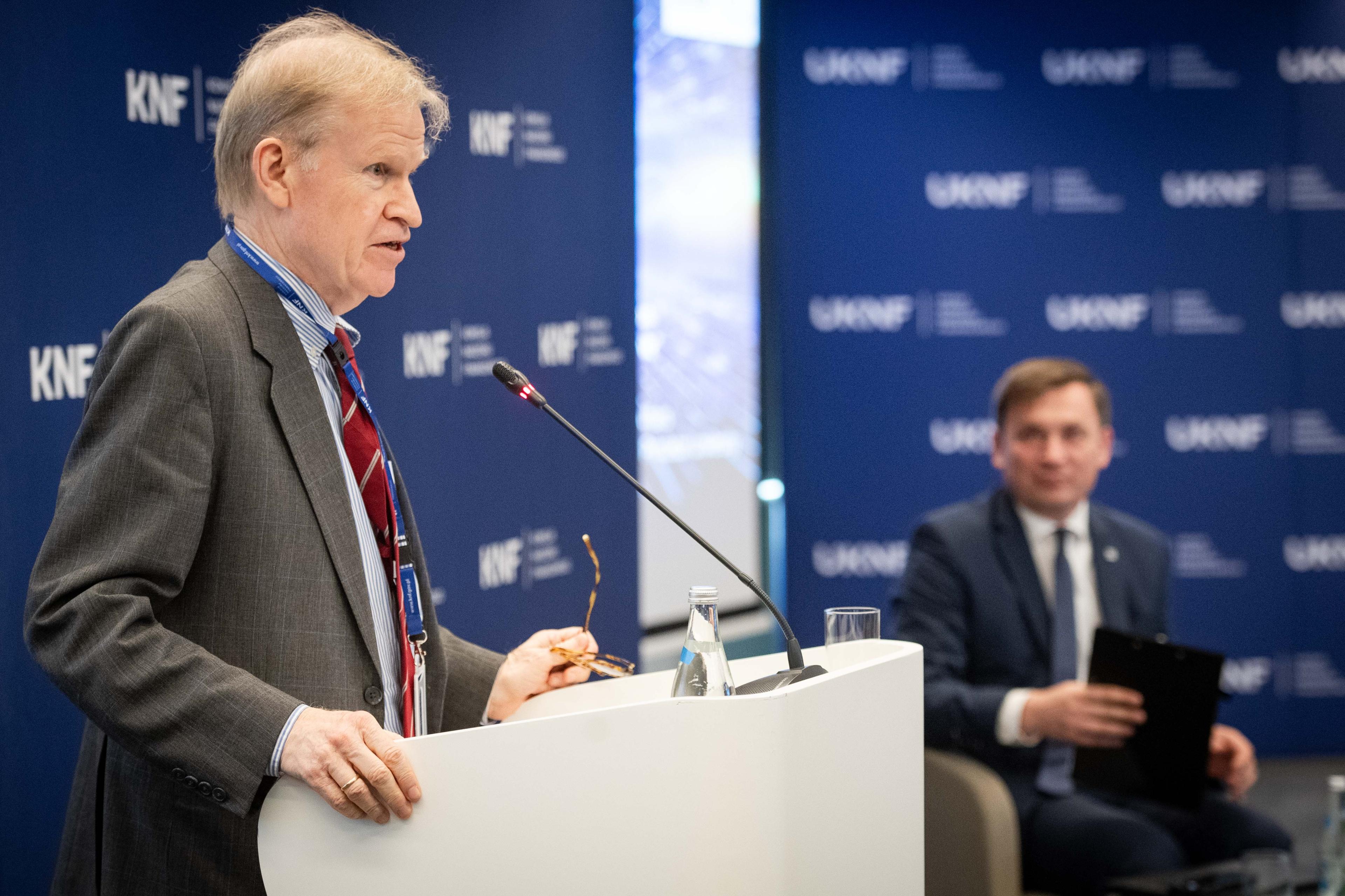 prof. Harold James przy mównicy